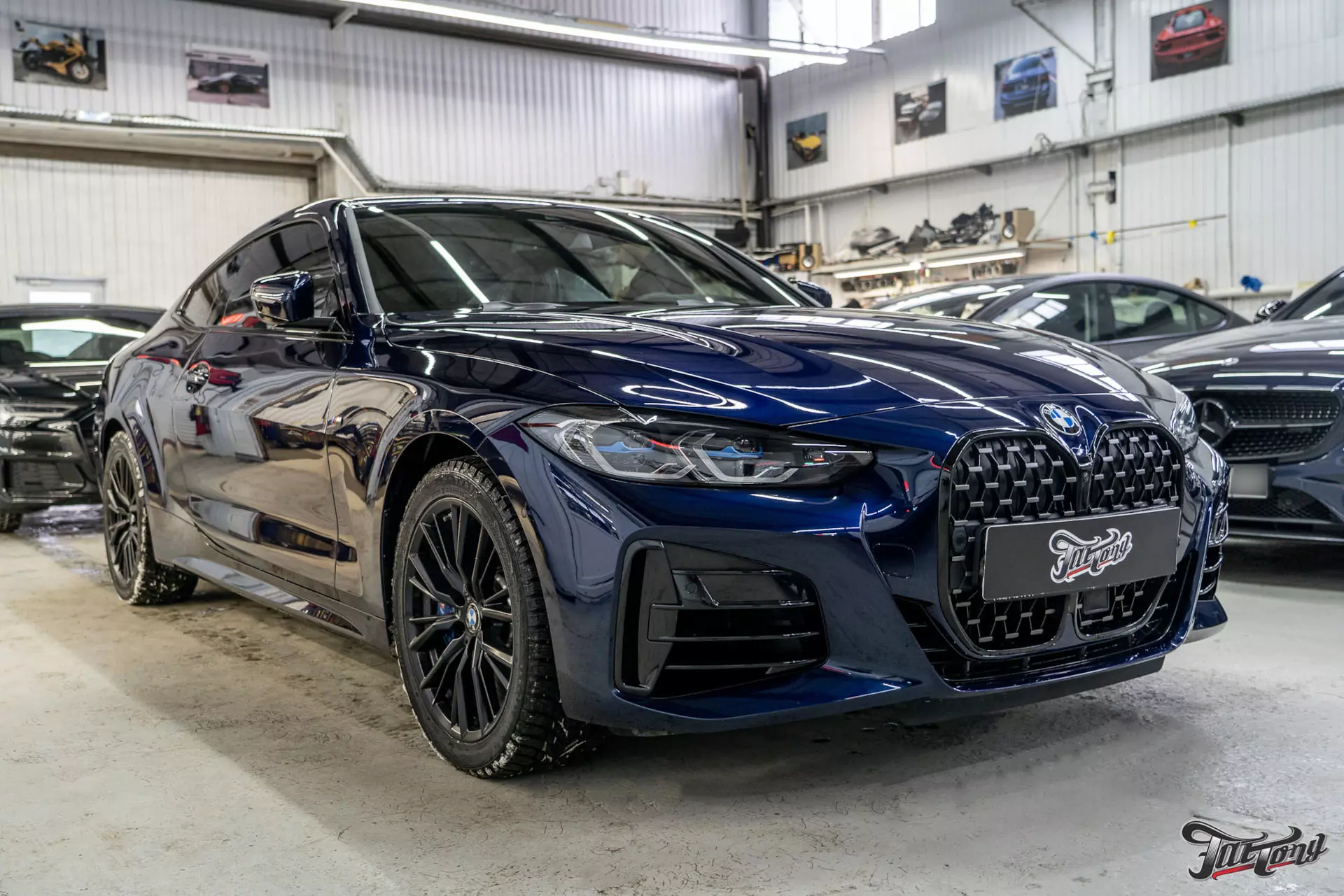 BMW 440i. Оклейка в матовый полиуретан